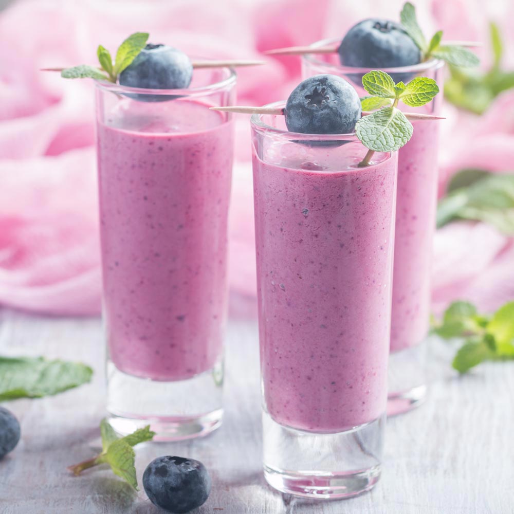 蜜汁和蓝莓冻