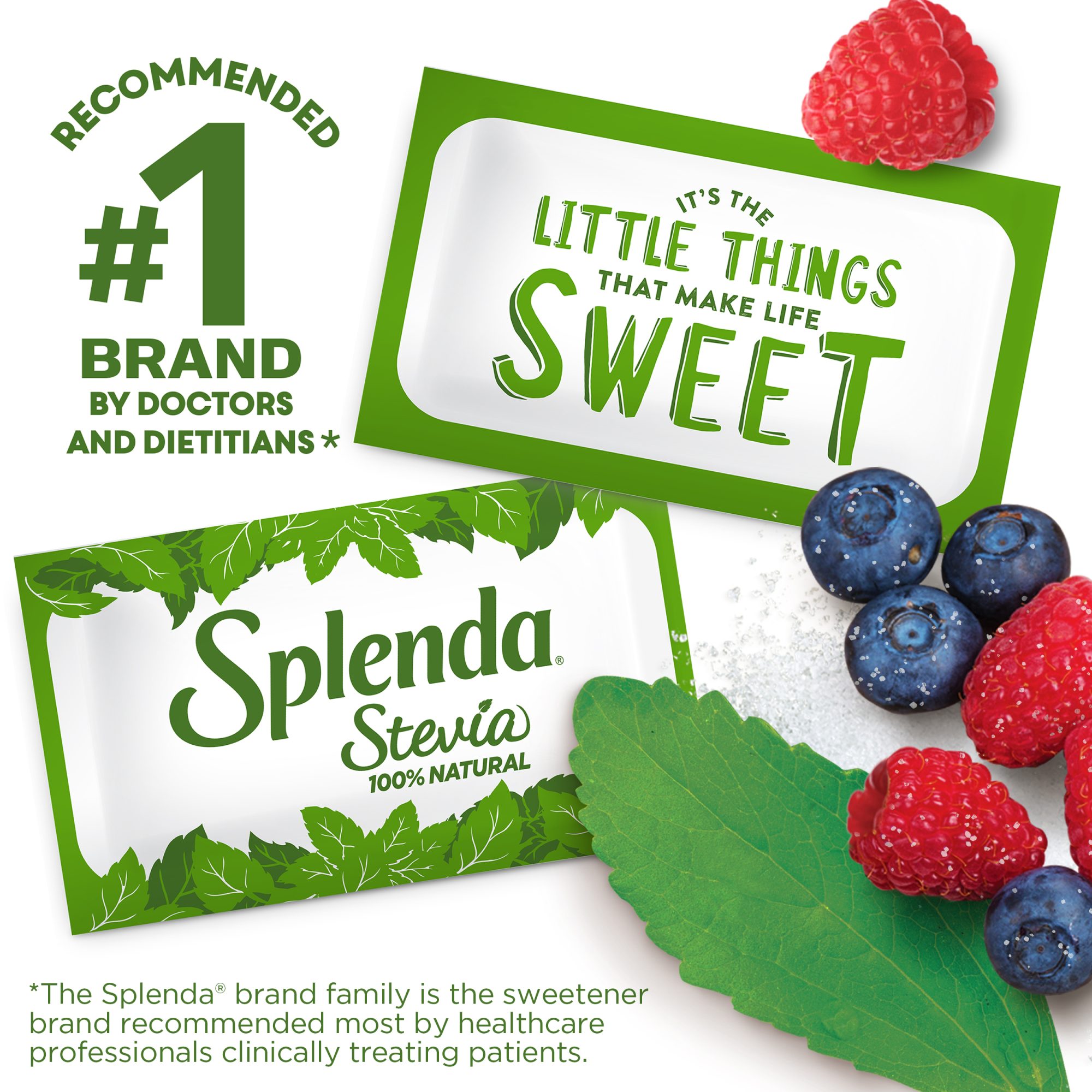 Splenda甜叶菊甜味剂包- #1由医生和营养师推荐