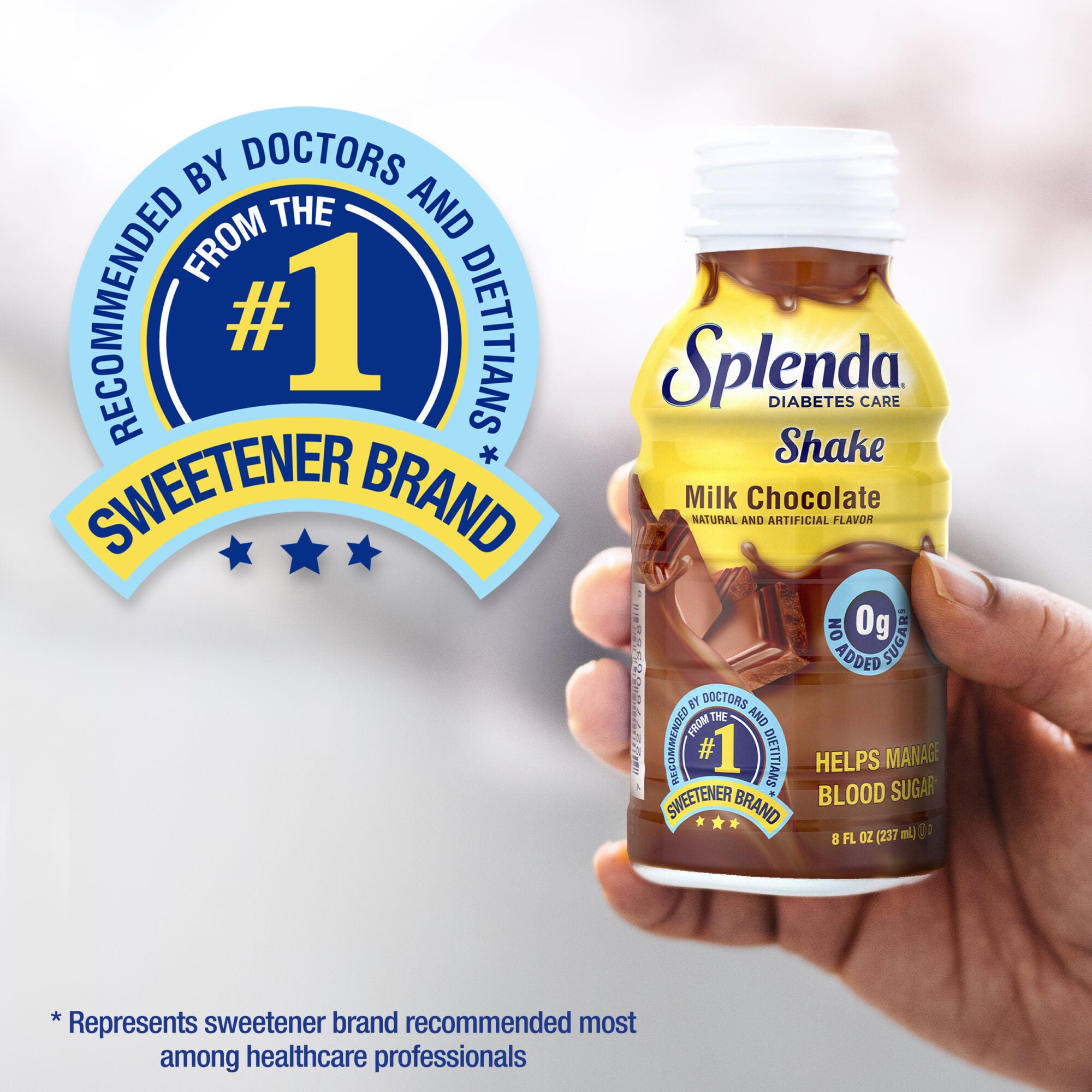 Splenda®牛奶巧克力糖尿病护理奶昔-来自#1甜味剂品牌