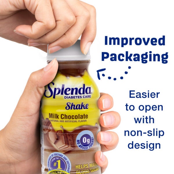 Splenda®牛奶巧克力糖尿病护理奶昔-改进包装