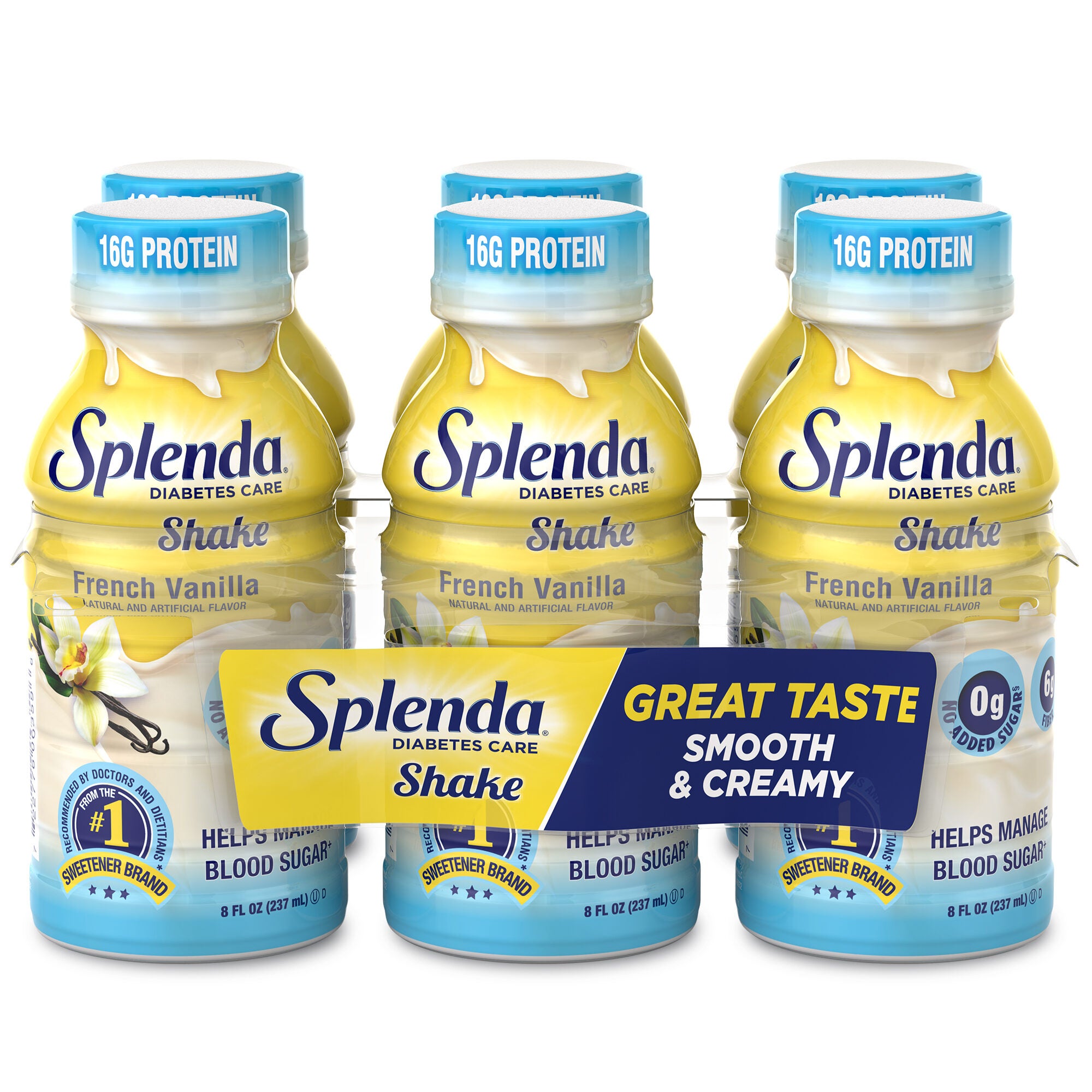 Splenda®法国香草糖尿病护理奶昔- 6包