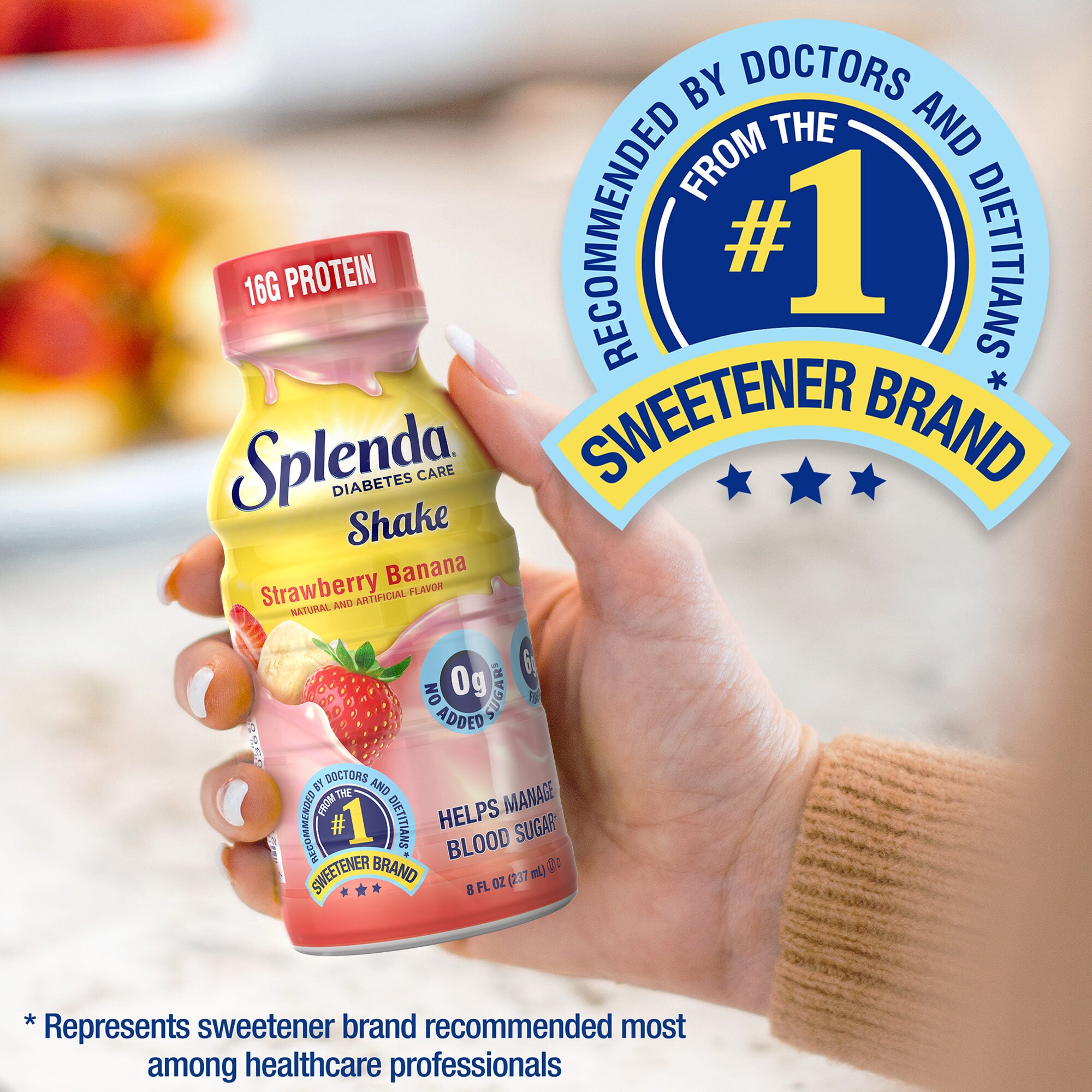 Splenda®草莓香蕉糖尿病护理奶昔-来自#1甜味剂品牌