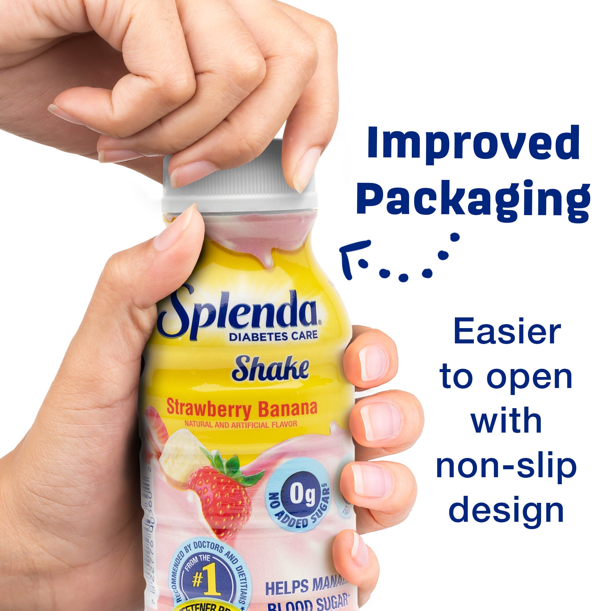 Splenda®草莓香蕉糖尿病护理奶昔-改进包装