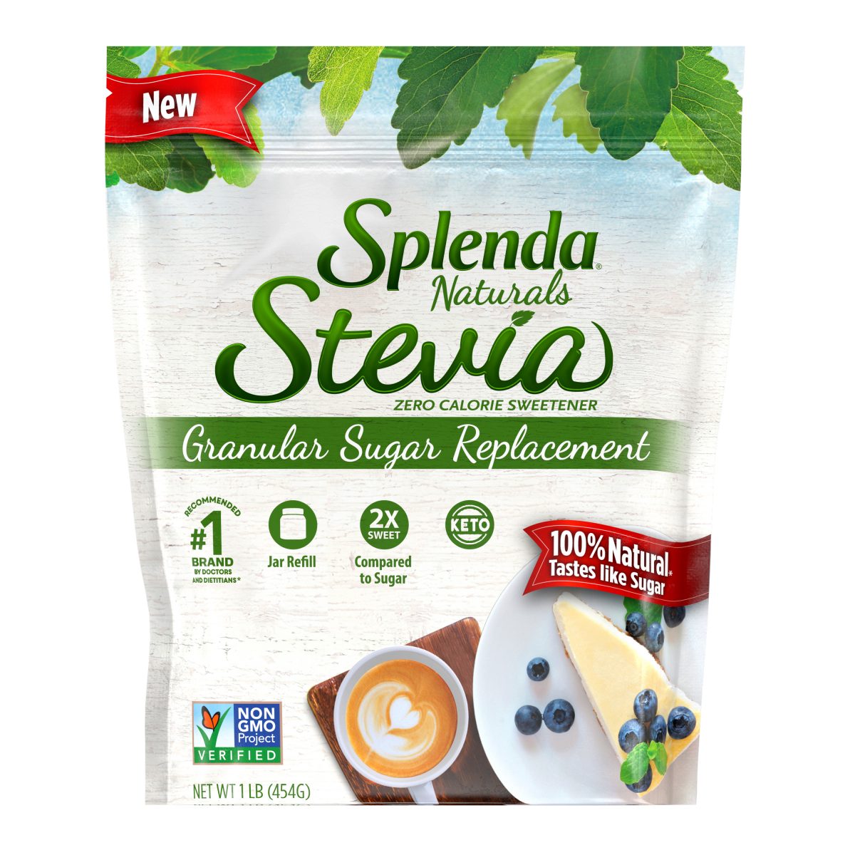 Splenda®甜菊甜味剂，16盎司罐续装