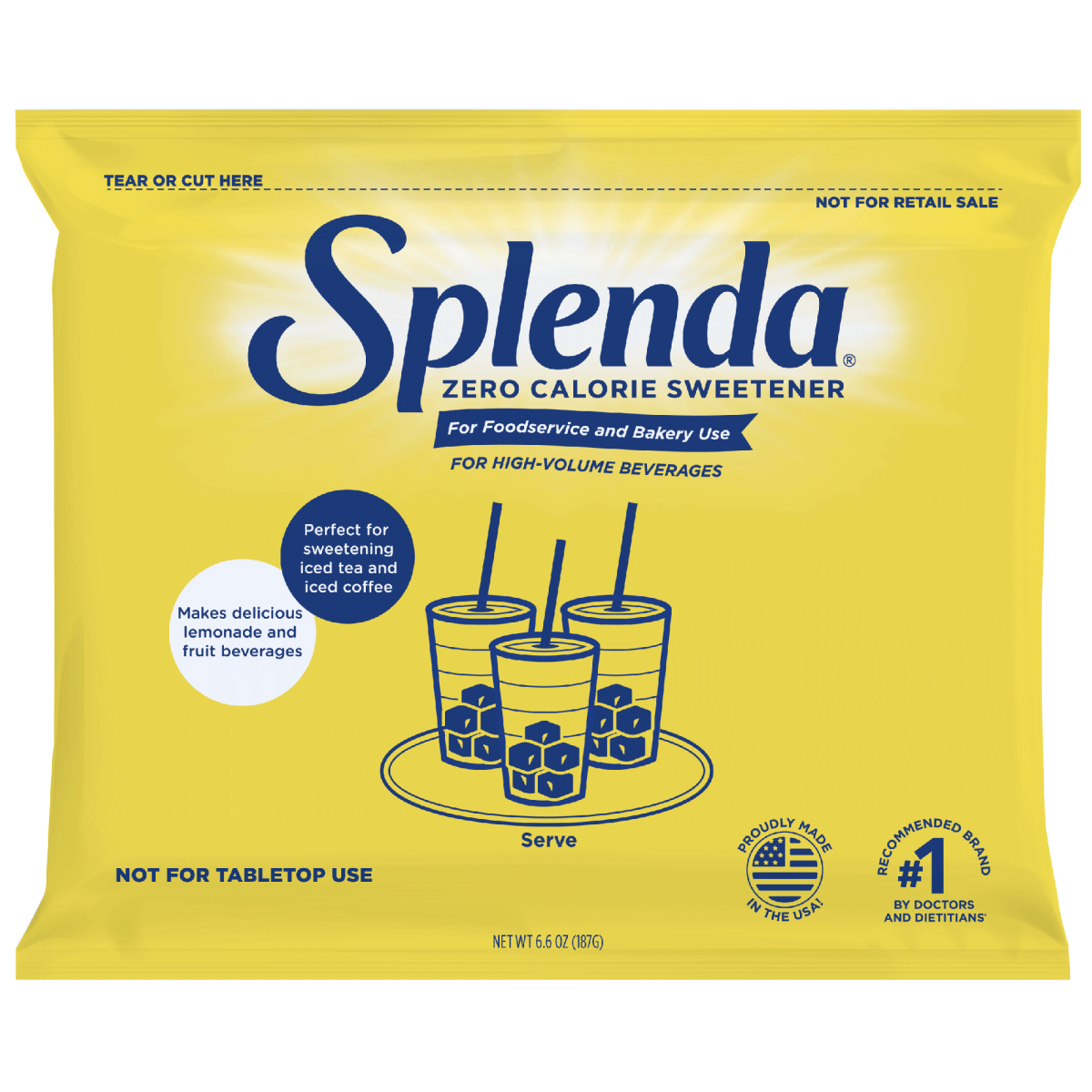 Splenda®大容量饮料颗粒甜味剂12/6.6盎司袋