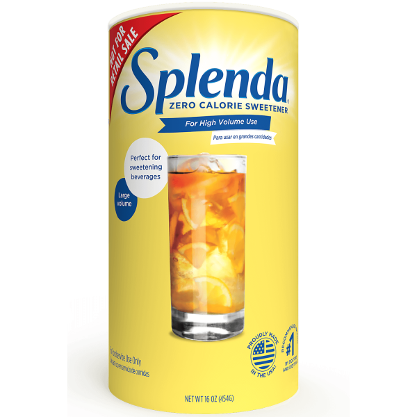 Splenda®大容量饮料颗粒甜味剂12/16盎司罐