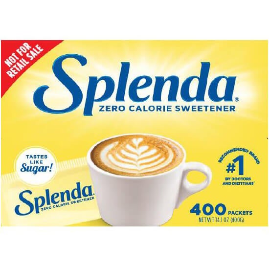 Splenda®甜味剂包装- 4/400ct。盒子