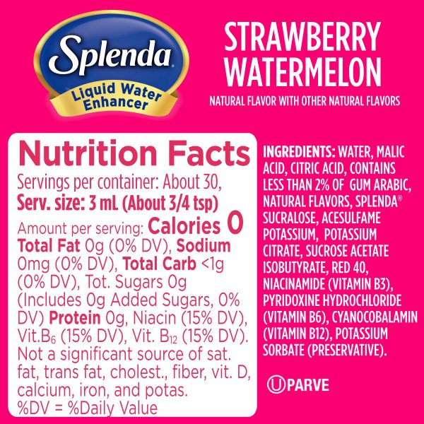 Splenda®草莓西瓜液态水增强营养
