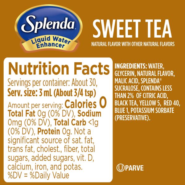 Splenda®甜茶液体水增强营养