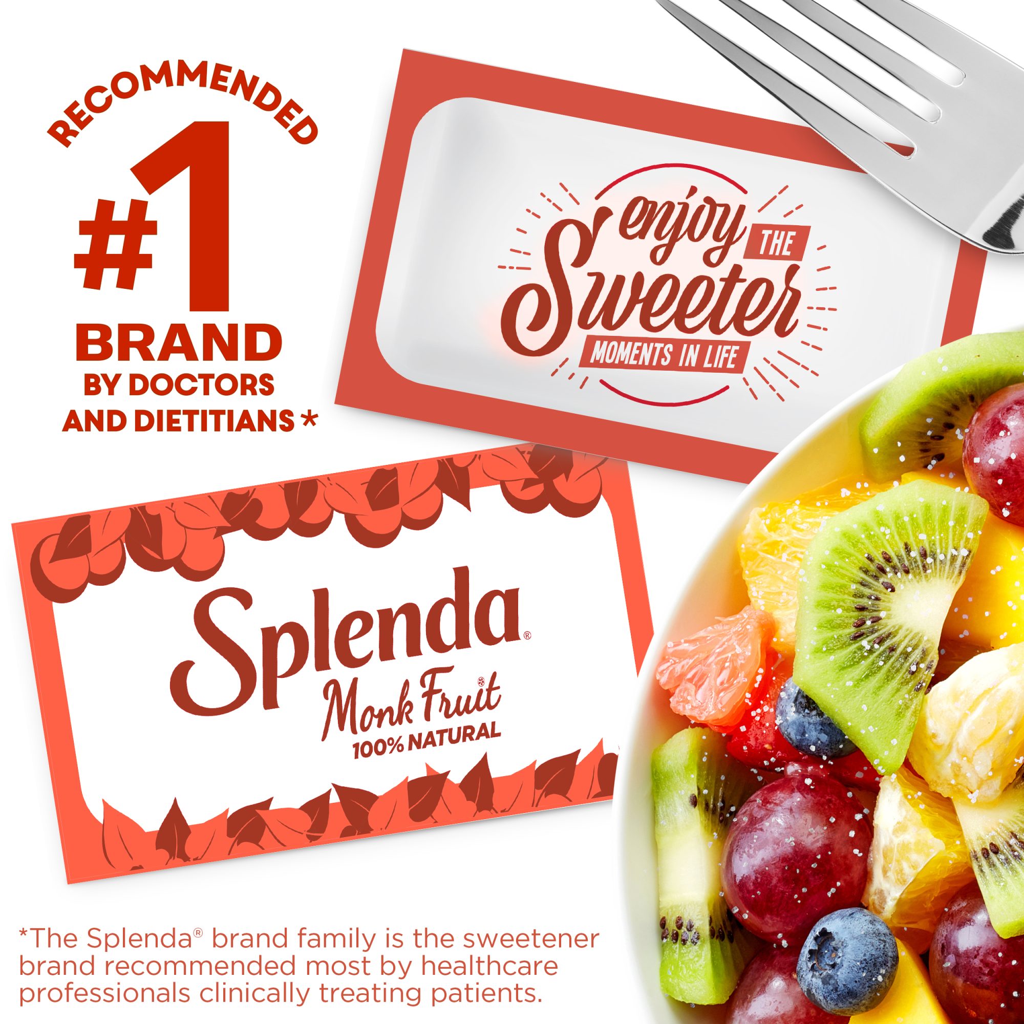 Splenda和尚水果甜味剂包- #1由医生和营养师推荐